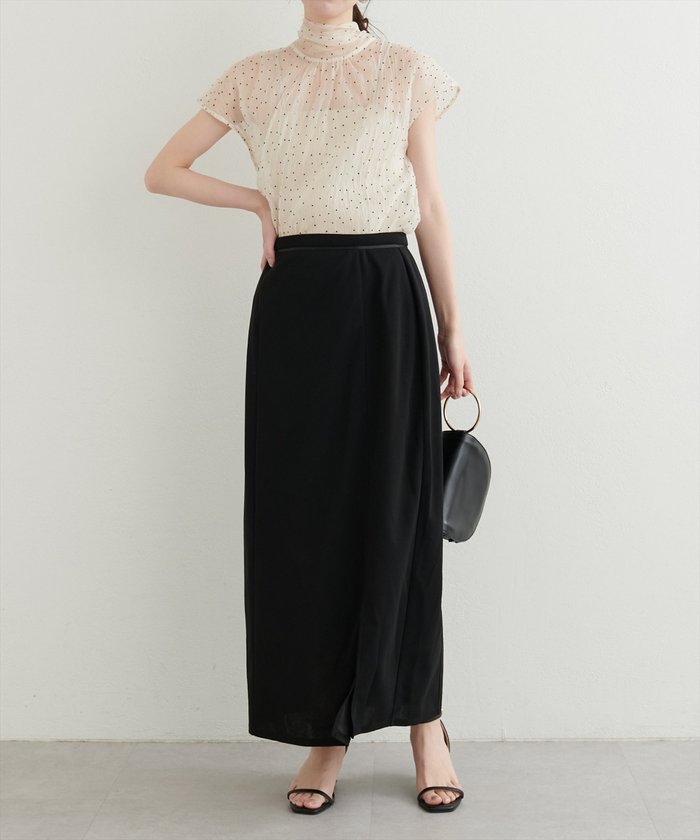 ナイスクラップ NICE CLAUP 【natural couture】キャミ+タイトスカート SET （GY） GY