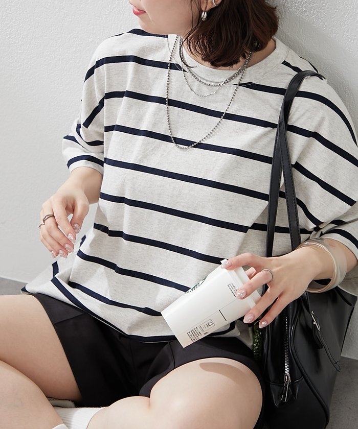 ナイスクラップ NICE CLAUP 【NUNIFE】マルチボーダーBIGT （PL） PL