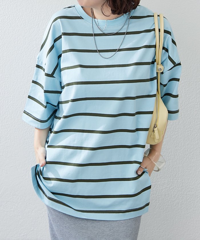 ナイスクラップ NICE CLAUP 【NUNIFE】マルチボーダーBIGT （PL） PL