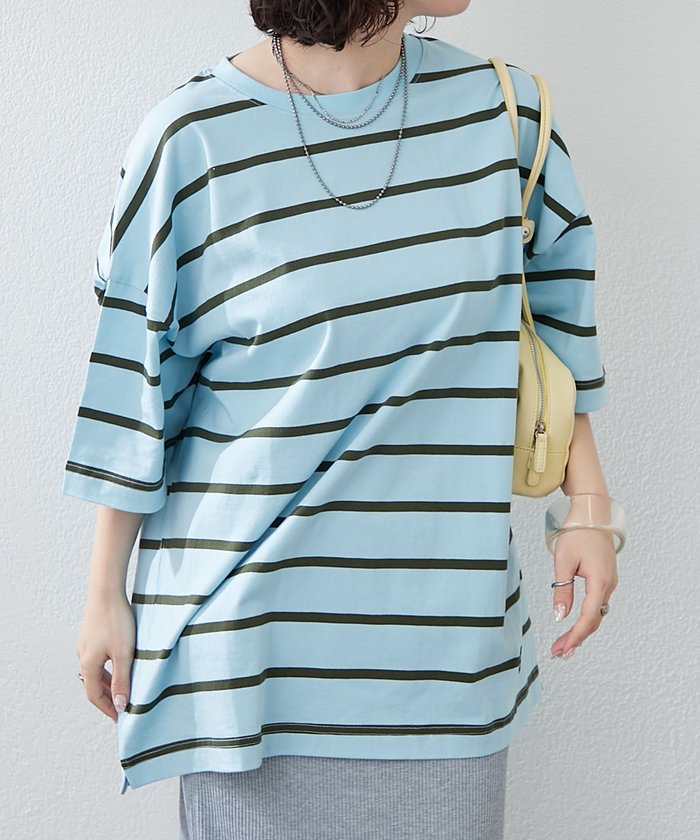 ナイスクラップ NICE CLAUP 【NUNIFE】マルチボーダーBIGT （PL） PL