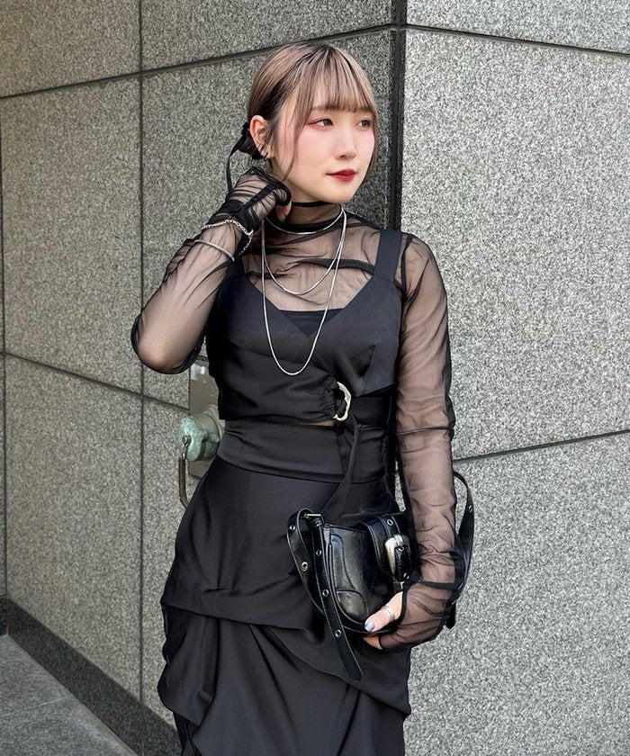 ナイスクラップ NICE CLAUP 【Mavie..7】アソートシアートップス （BK） BK