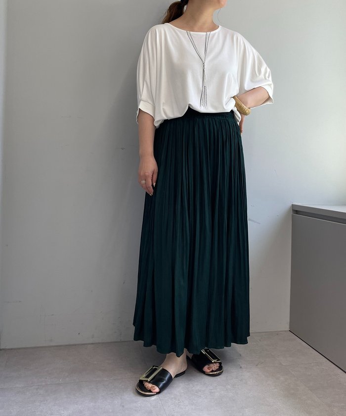 ナイスクラップ NICE CLAUP 【人気シリーズ！】ネックレス刺繍2WAYTシャツ （BR） BR