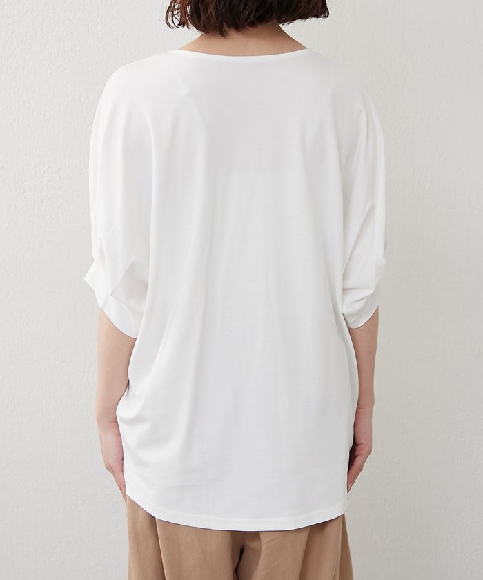 ナイスクラップ NICE CLAUP 【人気シリーズ！】ネックレス刺繍2WAYTシャツ （BR） BR