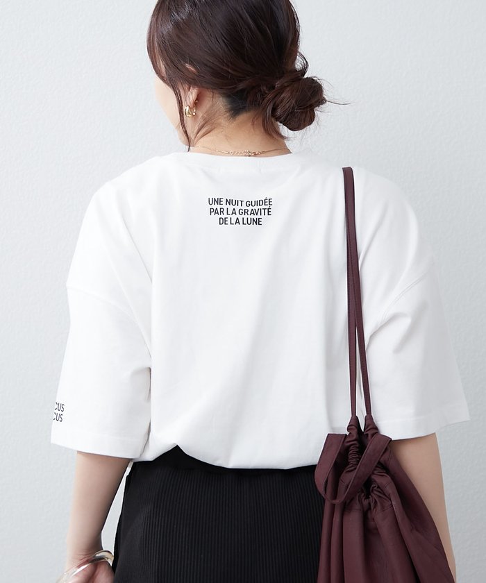 ナイスクラップ NICE CLAUP 《サスティナブル企画》《オーガニックコットン》カレッジロゴT （NVY） NVY