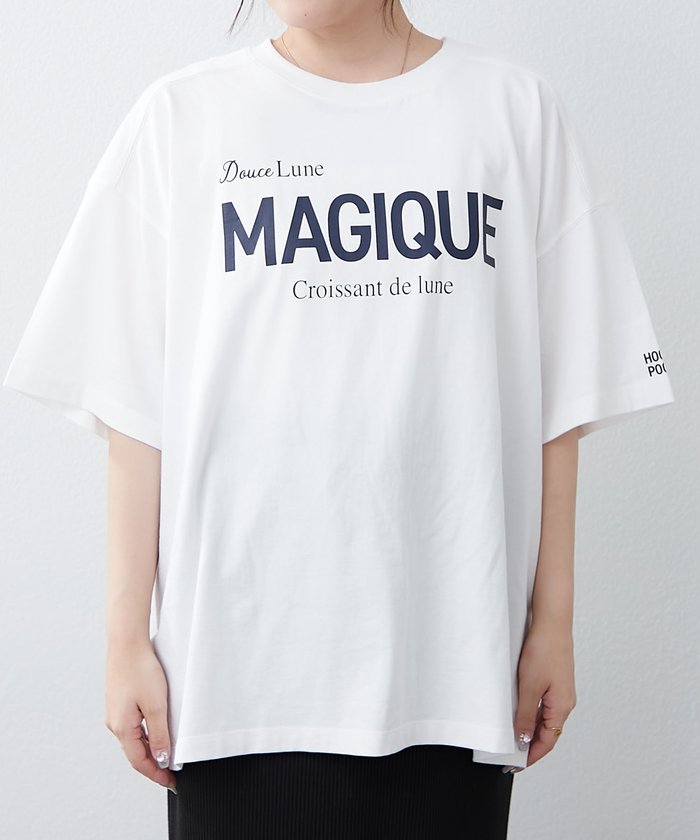 ナイスクラップ NICE CLAUP 《サスティナブル企画》《オーガニックコットン》カレッジロゴT （NVY） NVY