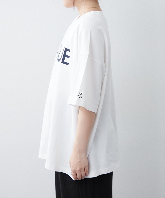 ナイスクラップ NICE CLAUP 《サスティナブル企画》《オーガニックコットン》カレッジロゴT （NVY） NVY
