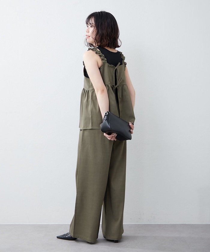 ナイスクラップ NICE CLAUP 【RMAF】リボンキャミ+ロングパンツSET （GBE） GBE