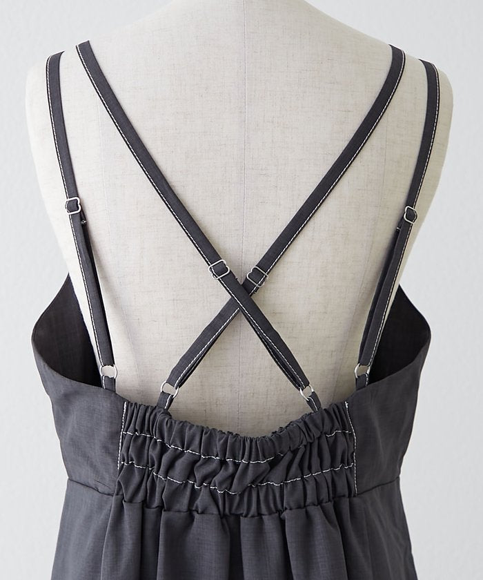 ナイスクラップ NICE CLAUP 裾シャーリングJK+キャミOPSET （BE） BE