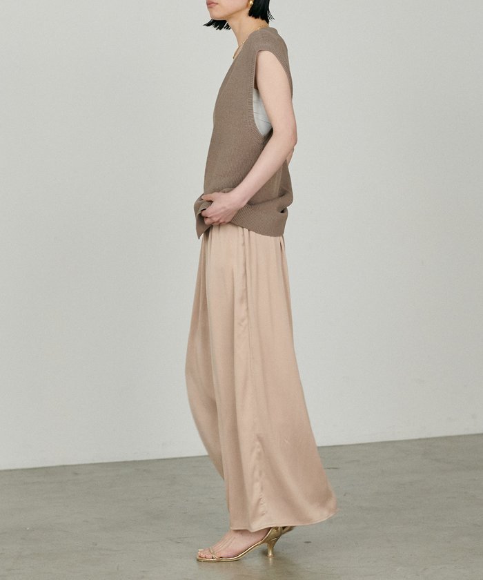 ナイスクラップ NICE CLAUP 【LARUTA】サテンゴム入りスカート （LBE） LBE