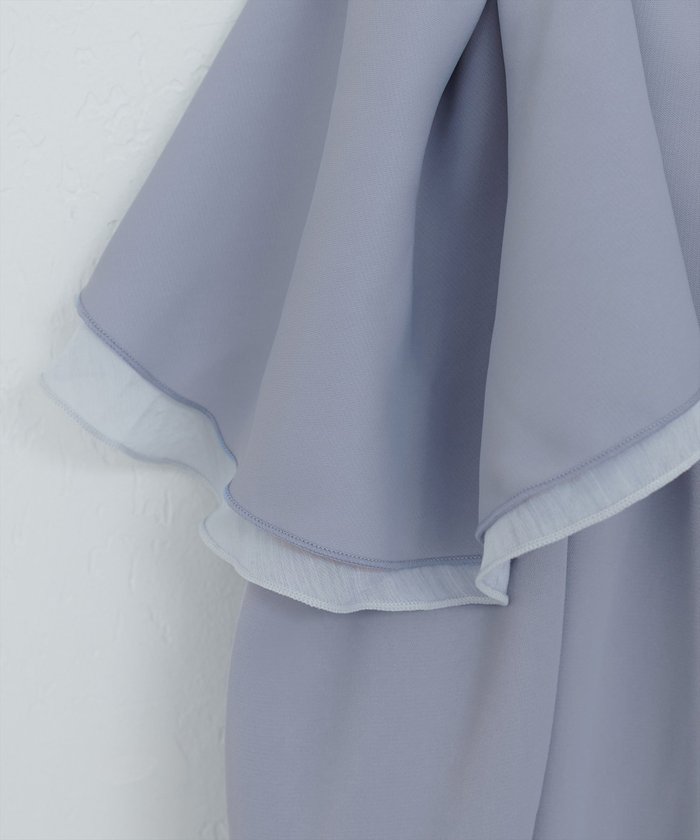 ナイスクラップ NICE CLAUP 【natural couture】マルチWAYフリル衿ブラウス （OFF） OFF