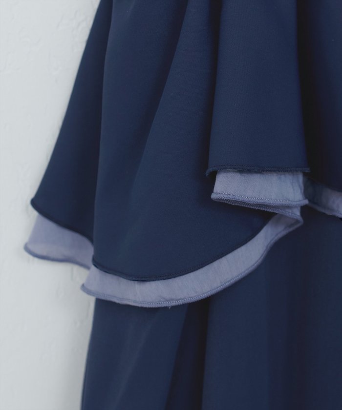 ナイスクラップ NICE CLAUP 【natural couture】マルチWAYフリル衿ブラウス （OFF） OFF