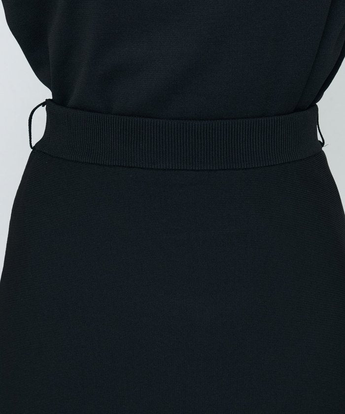 ナイスクラップ NICE CLAUP 【natural couture】対応べっこうベルト付きニットアップ （BK） BK