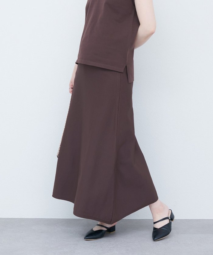 ナイスクラップ NICE CLAUP 【natural couture】対応べっこうベルト付きニットアップ （BK） BK