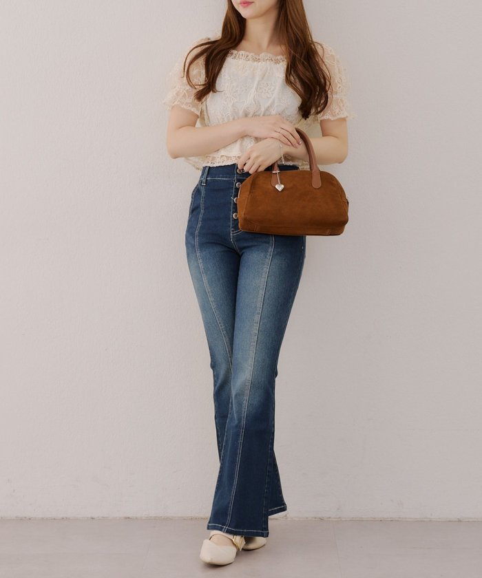 ナイスクラップ NICE CLAUP 【RMAF】後レースUPセミフレアデニム （BLM） BLM