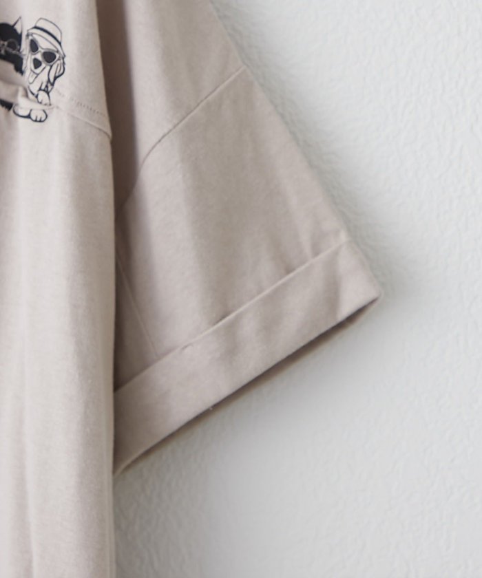 ナイスクラップ NICE CLAUP 【RMAF】色々釦チュニックTシャツ （OFF） OFF