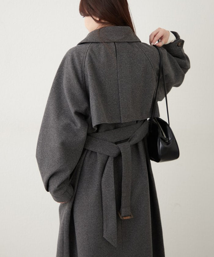 ナイスクラップ NICE CLAUP 【WEB先行販売】アレンジカラーロングコート （BK） BK