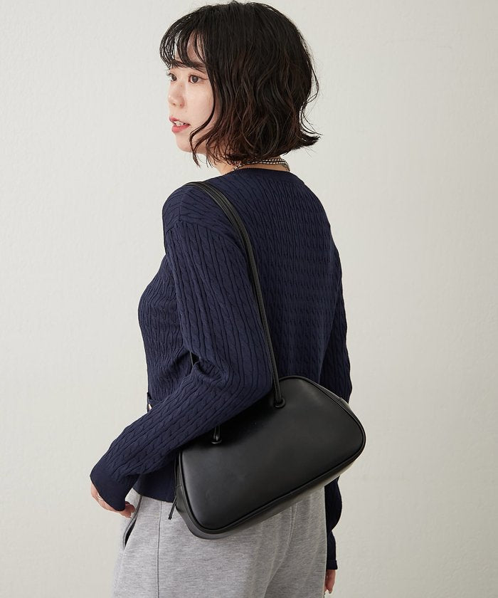 ナイスクラップ NICE CLAUP ケーブル金釦カーディガン （NVY） NVY