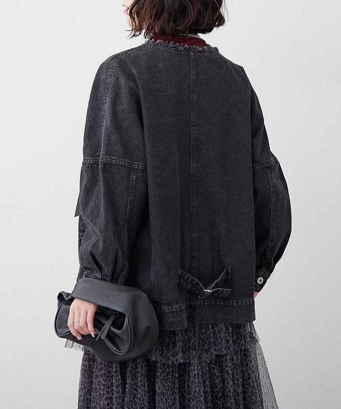 ナイスクラップ NICE CLAUP ノーカラーGジャン （SUM） SUM