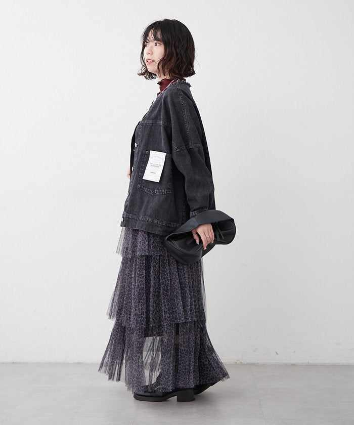 ナイスクラップ NICE CLAUP ノーカラーGジャン （SUM） SUM