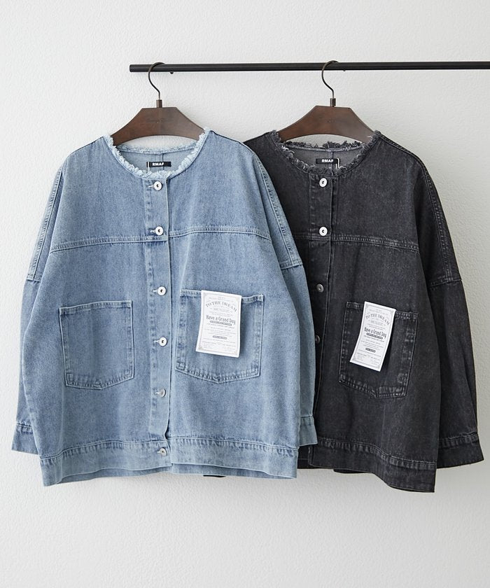 ナイスクラップ NICE CLAUP ノーカラーGジャン （SUM） SUM