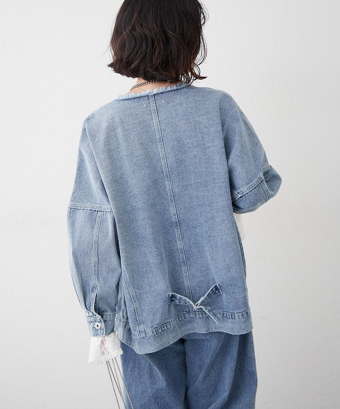 ナイスクラップ NICE CLAUP ノーカラーGジャン （SUM） SUM