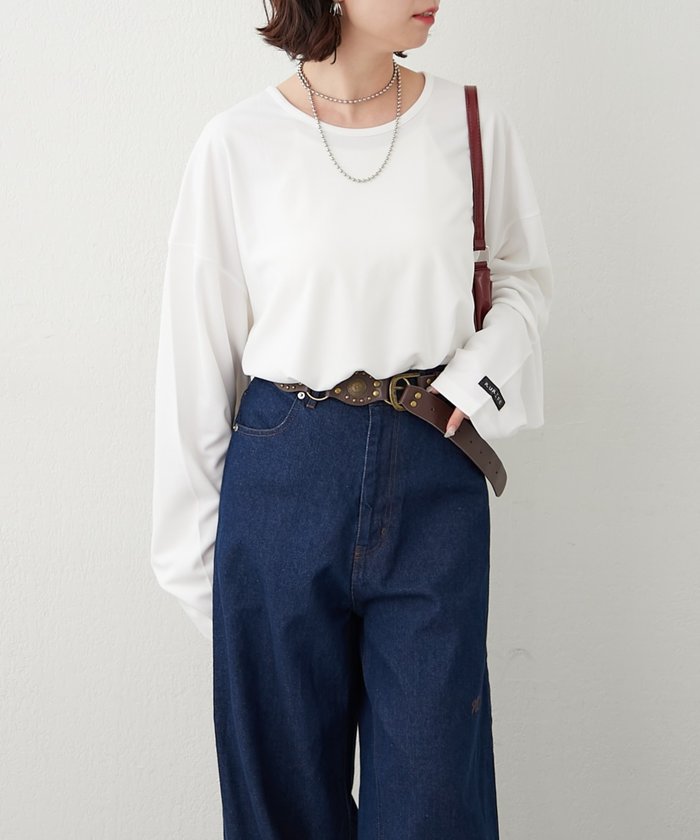 ナイスクラップ NICE CLAUP 【NUNIFE】UネックロンT （OFF） OFF