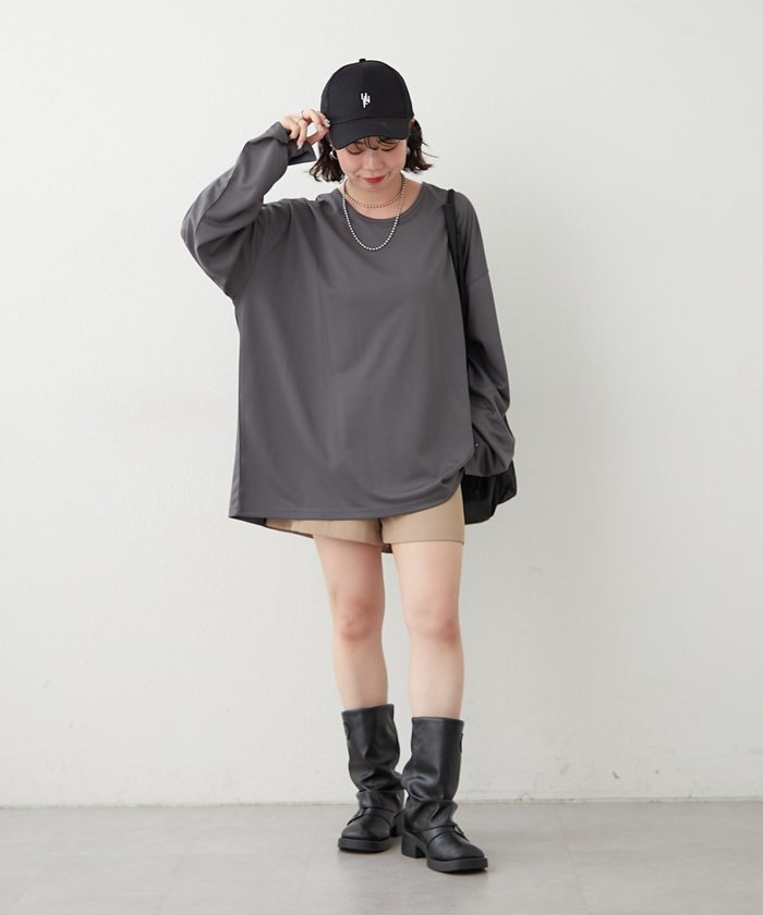 ナイスクラップ NICE CLAUP 【NUNIFE】UネックロンT （OFF） OFF