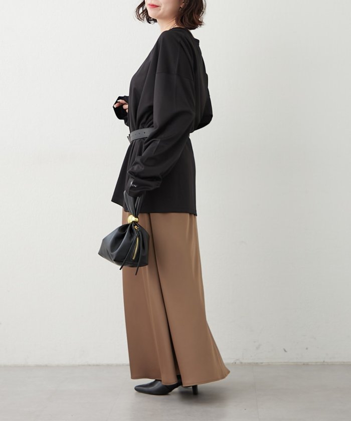 ナイスクラップ NICE CLAUP 【NUNIFE】UネックロンT （OFF） OFF