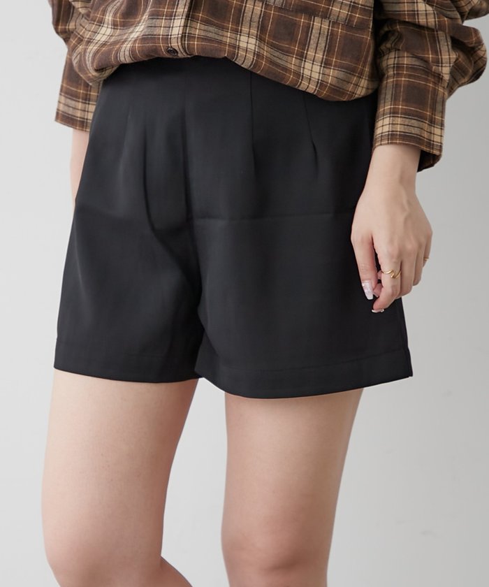 ナイスクラップ NICE CLAUP ハイウエストショートパンツ （BR） BR