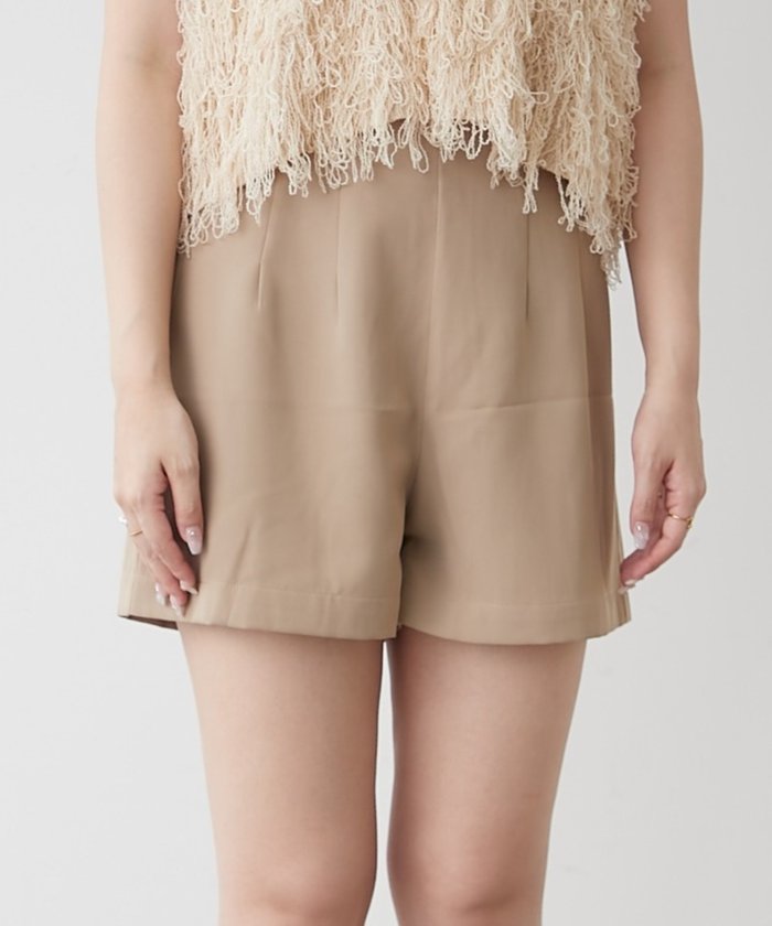 ナイスクラップ NICE CLAUP ハイウエストショートパンツ （BR） BR