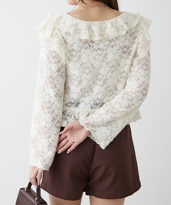 ナイスクラップ NICE CLAUP ハイウエストショートパンツ （BR） BR