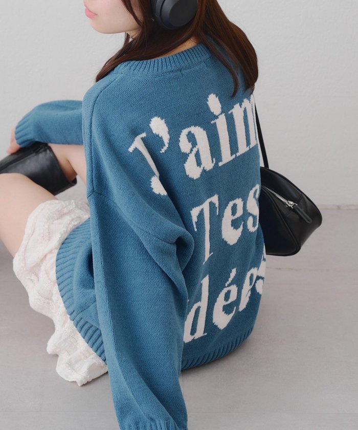 ナイスクラップ NICE CLAUP バックロゴマットモールプルオーバー （BK） BK