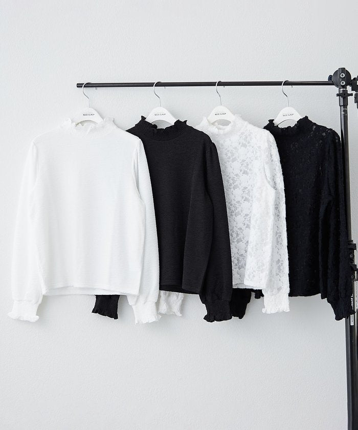 ナイスクラップ NICE CLAUP プチハイシャーリングブラウス （OFF） OFF