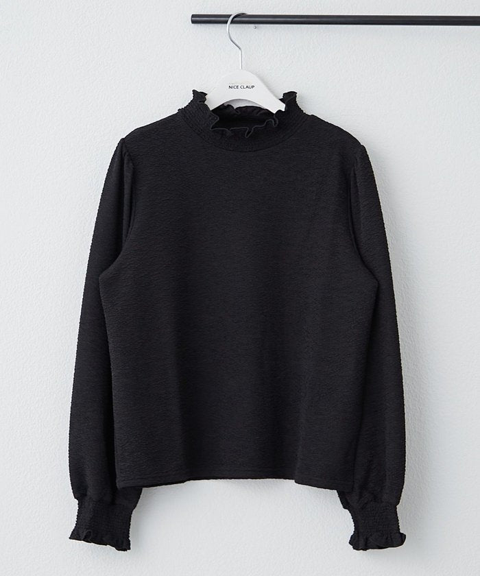 ナイスクラップ NICE CLAUP プチハイシャーリングブラウス （OFF） OFF