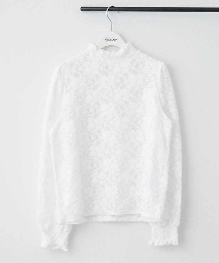 ナイスクラップ NICE CLAUP プチハイシャーリングブラウス （OFF） OFF