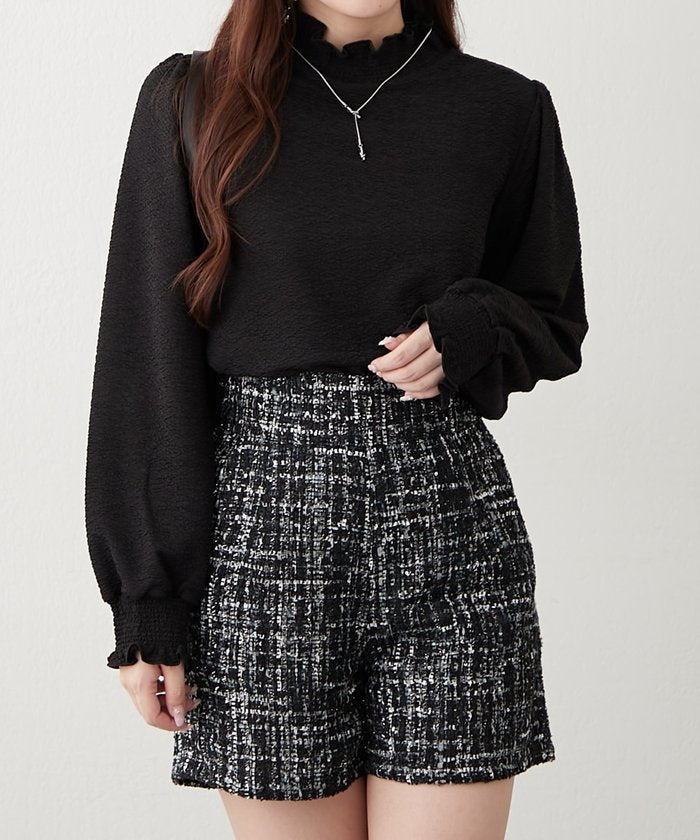 ナイスクラップ NICE CLAUP プチハイシャーリングブラウス （OFF） OFF