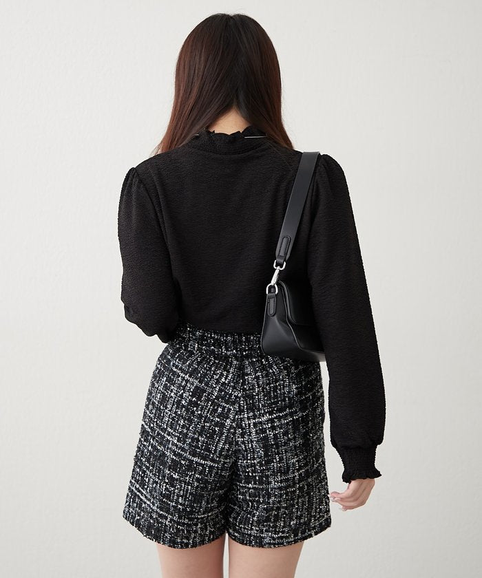 ナイスクラップ NICE CLAUP プチハイシャーリングブラウス （OFF） OFF