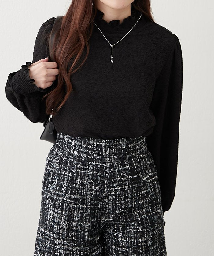 ナイスクラップ NICE CLAUP プチハイシャーリングブラウス （OFF） OFF