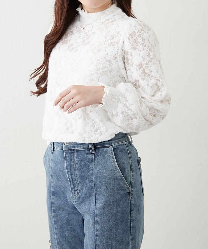 ナイスクラップ NICE CLAUP プチハイシャーリングブラウス （OFF） OFF