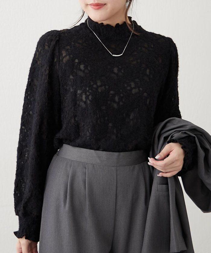 ナイスクラップ NICE CLAUP プチハイシャーリングブラウス （OFF） OFF