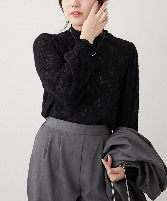 ナイスクラップ NICE CLAUP プチハイシャーリングブラウス （OFF） OFF