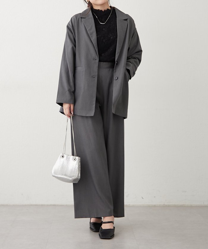 ナイスクラップ NICE CLAUP プチハイシャーリングブラウス （OFF） OFF