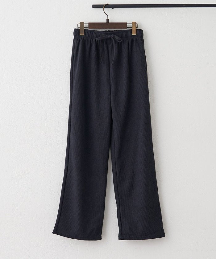 ナイスクラップ NICE CLAUP 【裏ベロアであたたか！】コール天イージーパンツ （CGY） CGY