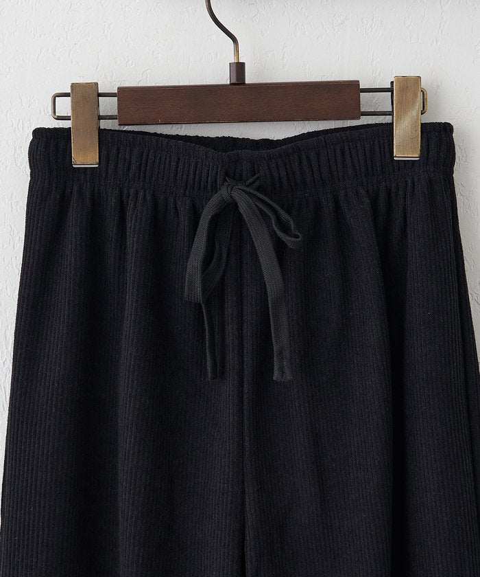 ナイスクラップ NICE CLAUP 【裏ベロアであたたか！】コール天イージーパンツ （CGY） CGY