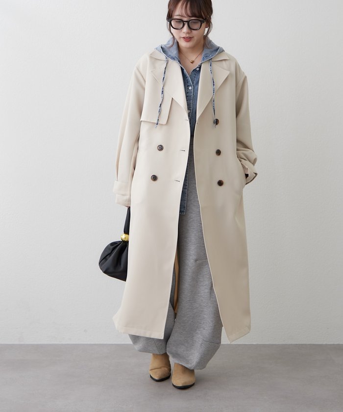 ナイスクラップ NICE CLAUP トレンチコート （LBE） LBE