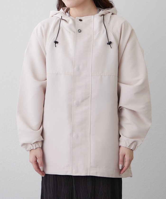 ナイスクラップ NICE CLAUP 【OTONAセットフェア対象】フード付きマウンテンパーカー （BK） BK