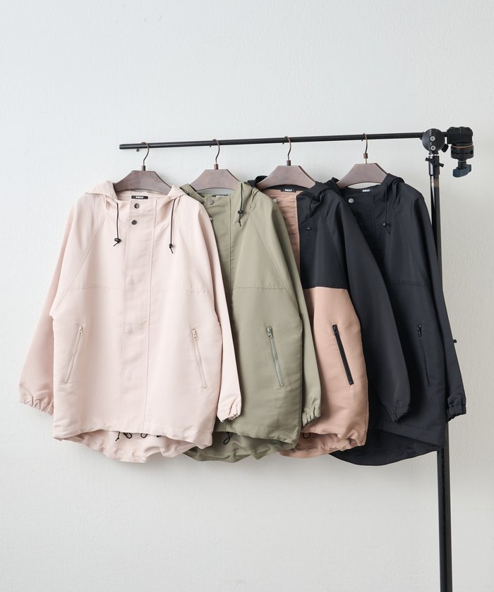 ナイスクラップ NICE CLAUP 【OTONAセットフェア対象】フード付きマウンテンパーカー （BK） BK