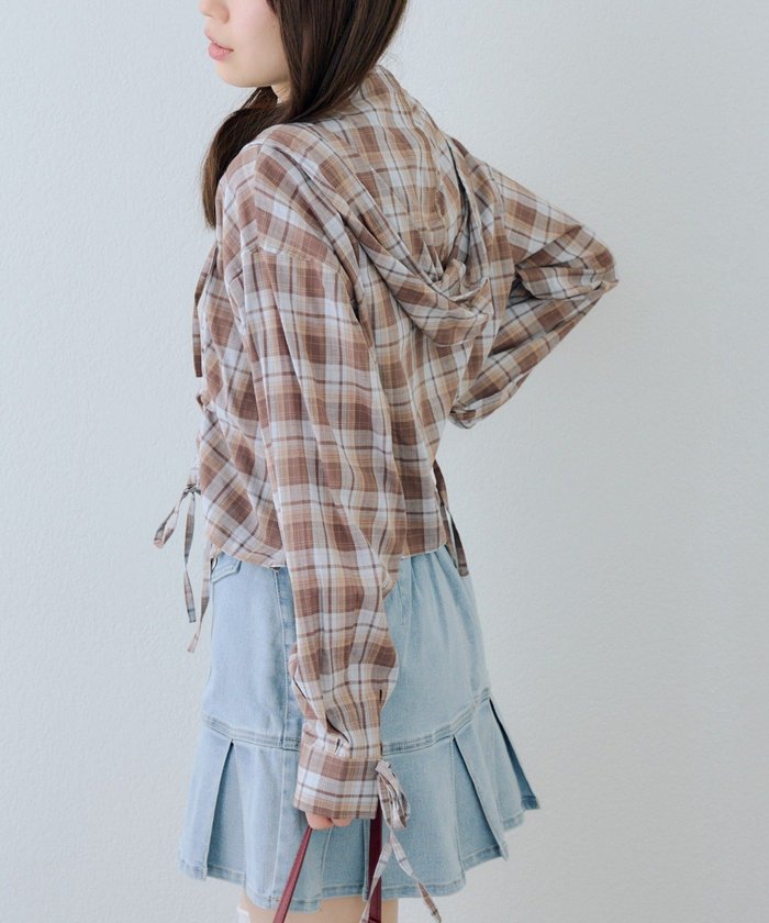 ナイスクラップ NICE CLAUP 【continuer】ドロストフードシャツ （PL） PL