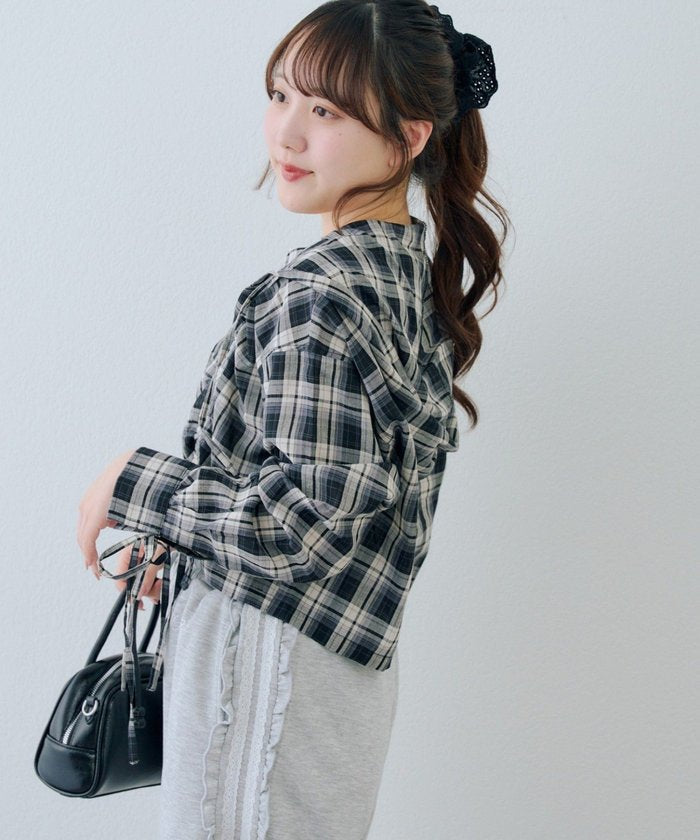 ナイスクラップ NICE CLAUP 【continuer】ドロストフードシャツ （PL） PL