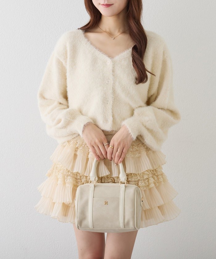 ナイスクラップ NICE CLAUP 【one after another】2way後ろリボンニットミニワンピ （IVY） IVY